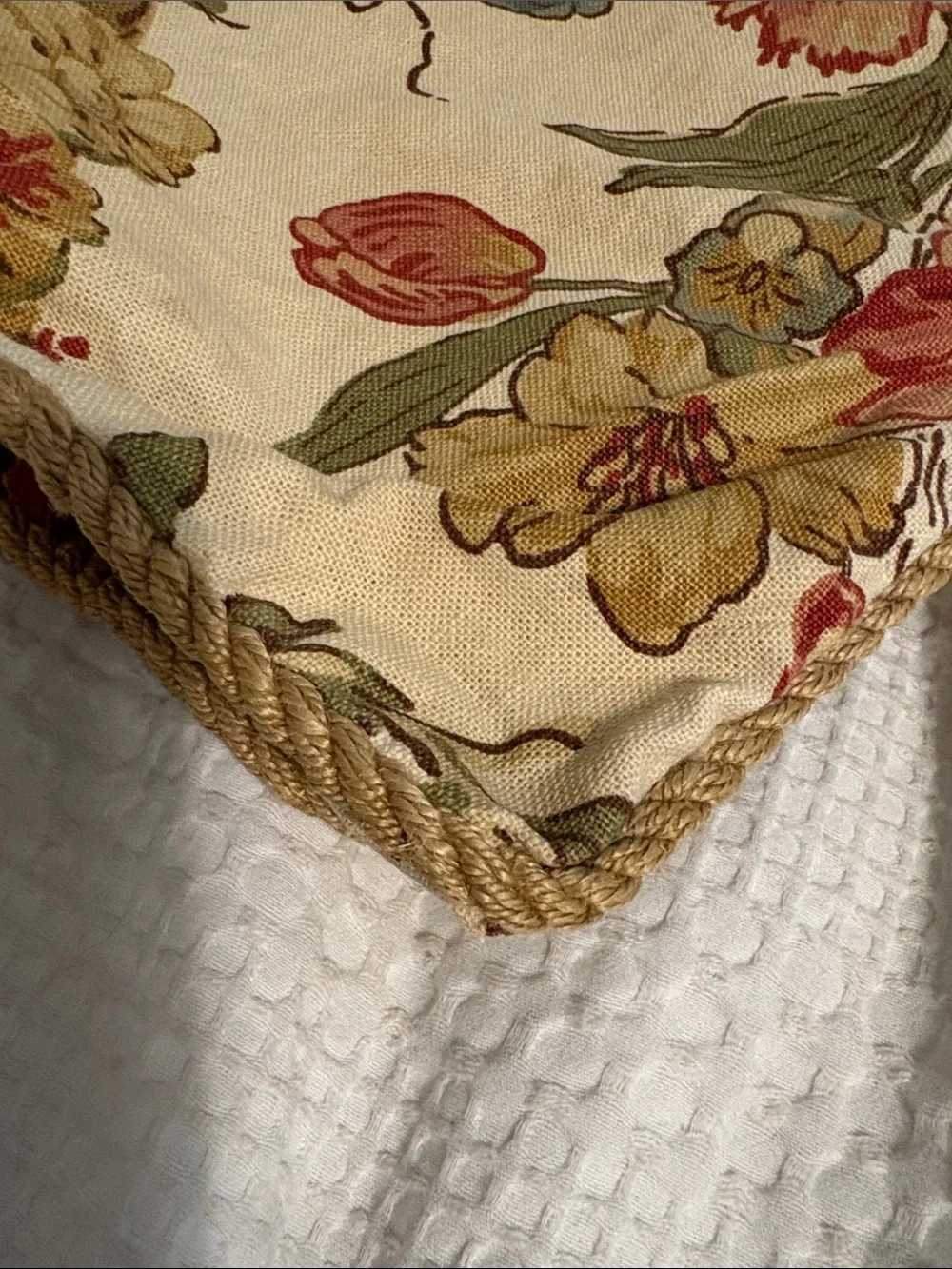 Two Pottery Barn Floral Upholstery Pillow Covers